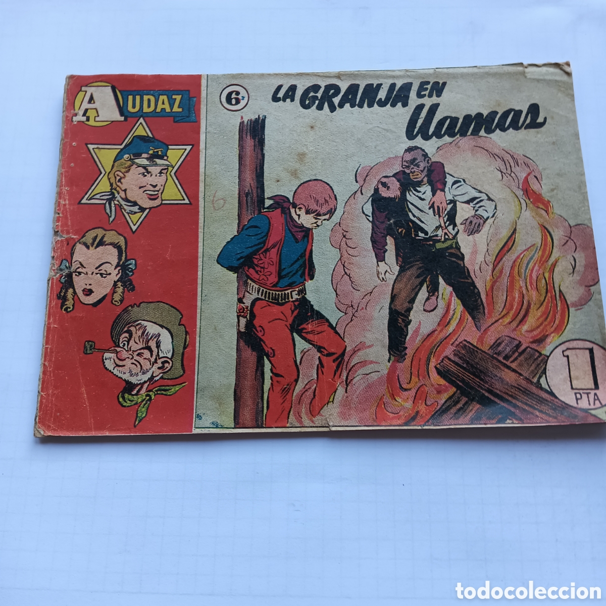 Tebeos: AUDAZ N&Uacute;M 6 HISPANO AM&Eacute;RICANA ORIGINAL