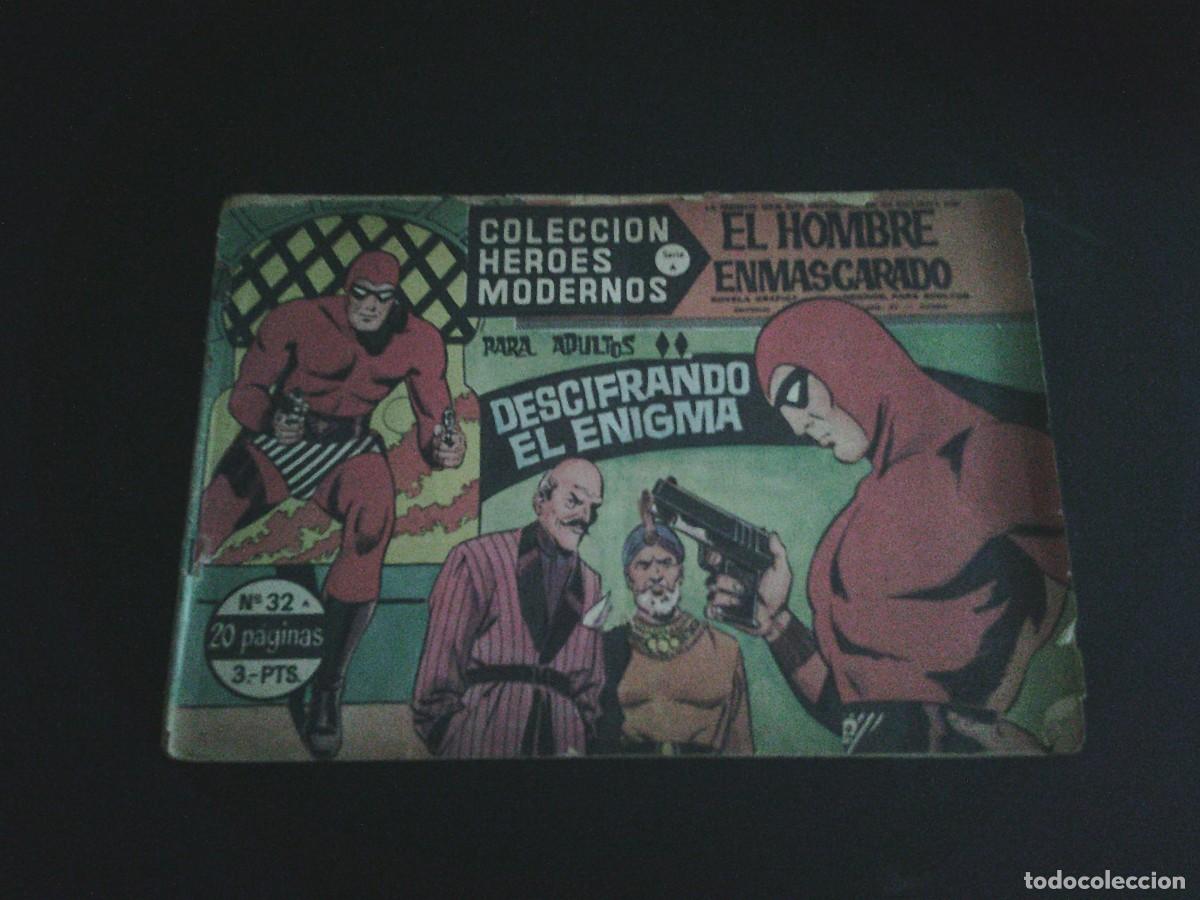 Tebeos: COLECCION HEROES MODERNOS - SERIE A - EL HOMBRE ENMASCARADO - N&ordm; 32 - HISPANOAMERICANA - - CJ 253