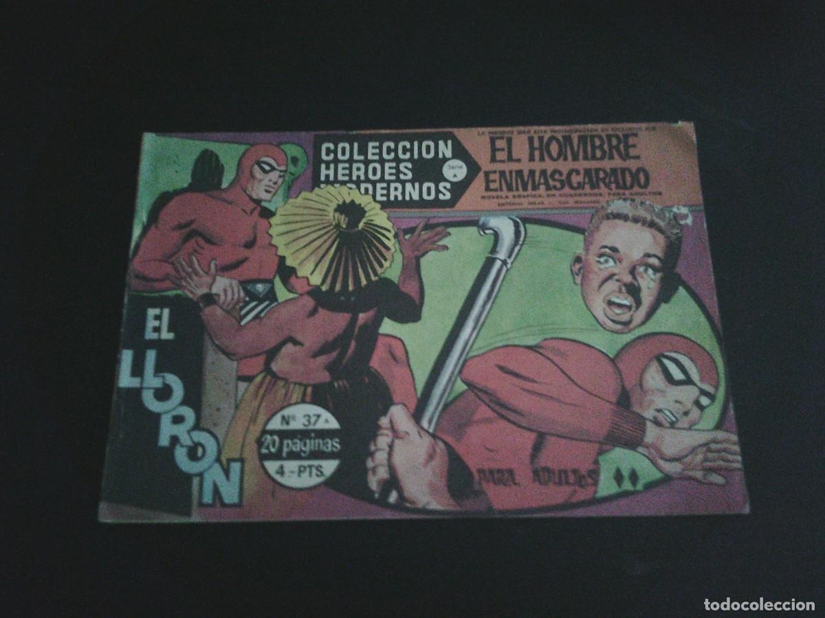 Tebeos: COLECCION HEROES MODERNOS - SERIE A - EL HOMBRE ENMASCARADO - N&ordm; 37 - HISPANOAMERICANA - - CJ 253