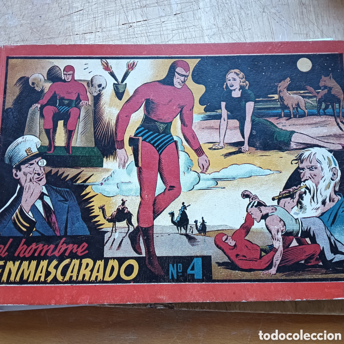 Tebeos: ALBUM ROJO NUM4 EL HOMBRE ENMASCARADO HISPANO AM&Eacute;RICANA