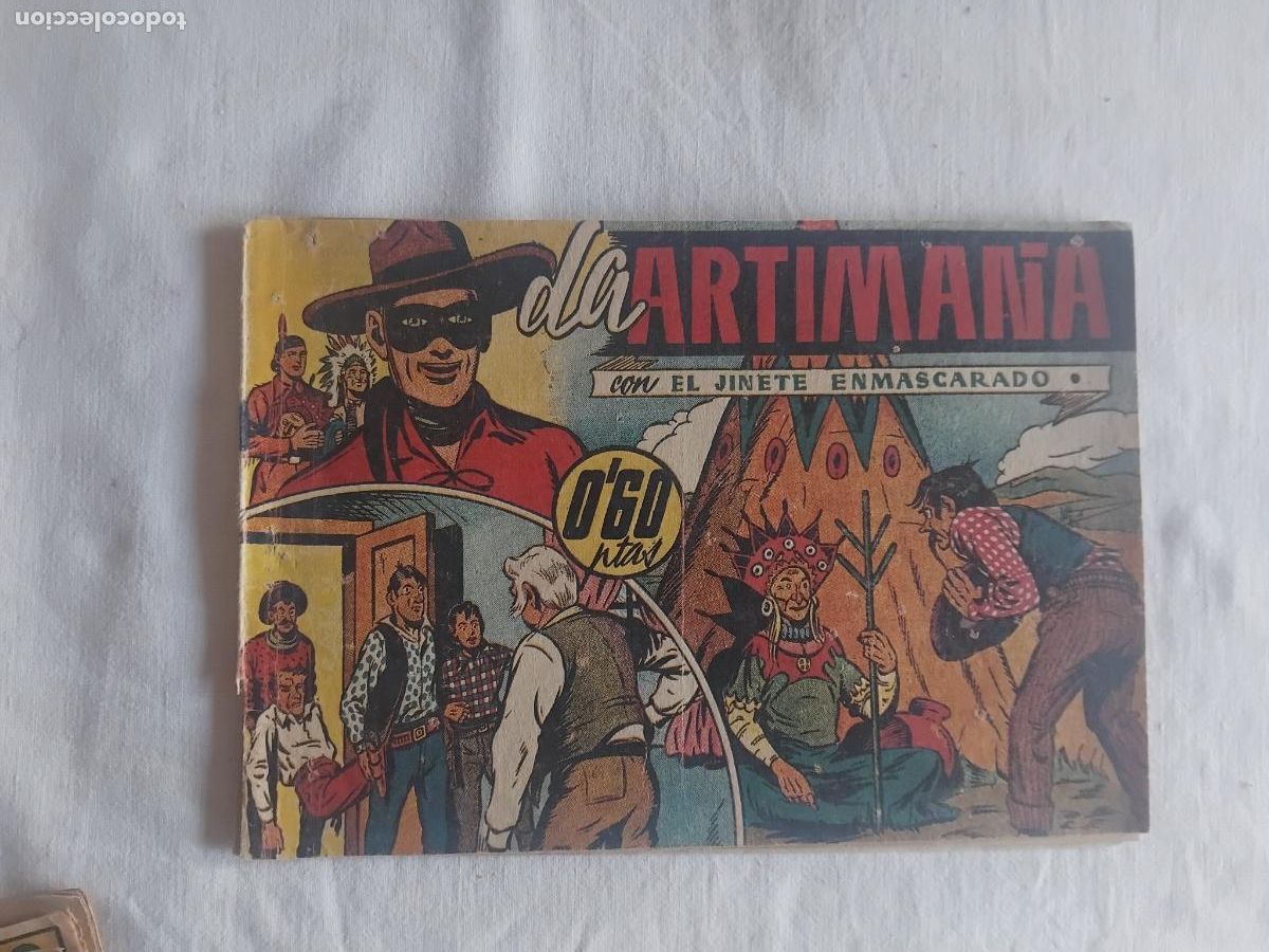 Tebeos: LA ARTIMA&Ntilde;A CON EL JINETE ENMASCARADO. HISPANO AMERICANA DE EDICIONES. ORIGINAL.