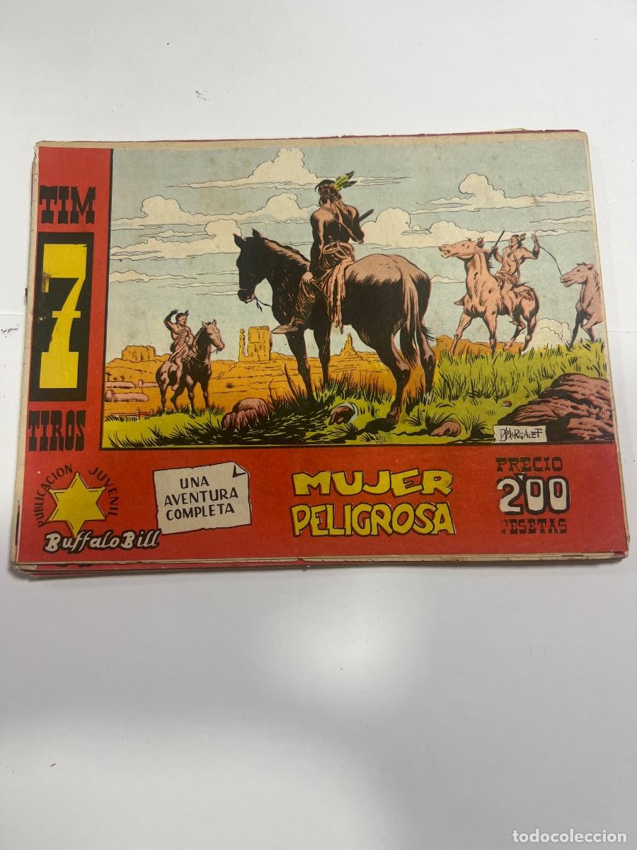 Tebeos: TIM 7 TIROS. MUJER PELIGROSA. UNA AVENTURA COMPLETA. EDICIONES HISPANO AMERICANO.