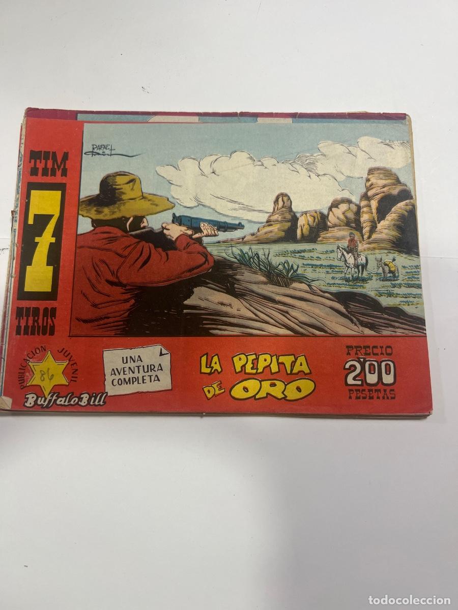 Tebeos: TIM 7 TIROS. LA PEPITA DE ORO. UNA AVENTURA COMPLETA. EDICIONES HISPANO AMERICANO.