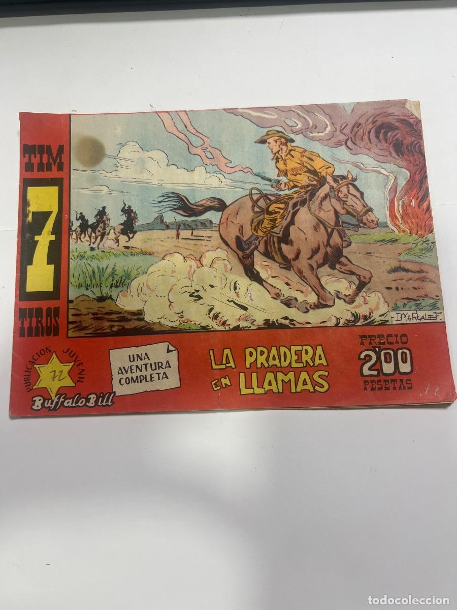 Tebeos: TIM 7 TIROS. LA PRADERA EN LLAMAS . EDICIONES HISPANO AMERICANA. N&deg; 72.
