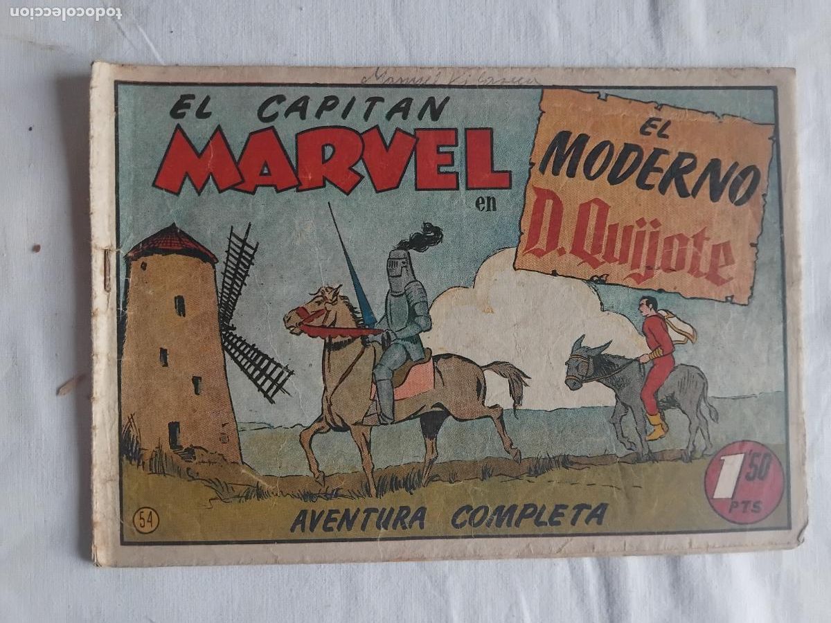 Tebeos: EL CAPITAN MARVEL N&ordm; 54 EL MODERNO D. QUIJOTE. HISPANO AMERICANA DE EDICIONES. ORIGINAL.