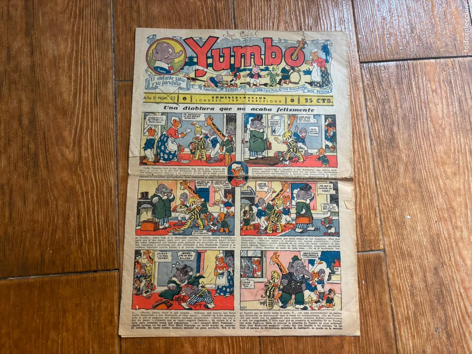 Tebeos: YUMBO N&ordm; 32 EDITORIAL CLIPER ORIGINAL - Foto 1