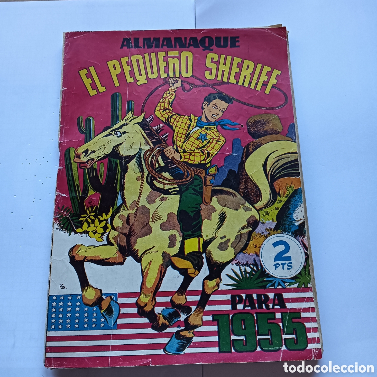 Tebeos: EL PEQUE&Ntilde;O SHERIFF ALMANAQUE 1955 ORIGINAL