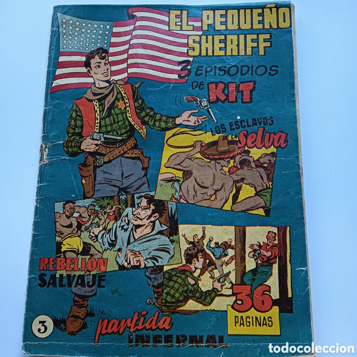Tebeos: EL PEQUE&Ntilde;O SHERIFF N&Uacute;M 3 ORIGINAL HISPANO AM&Eacute;RICANA