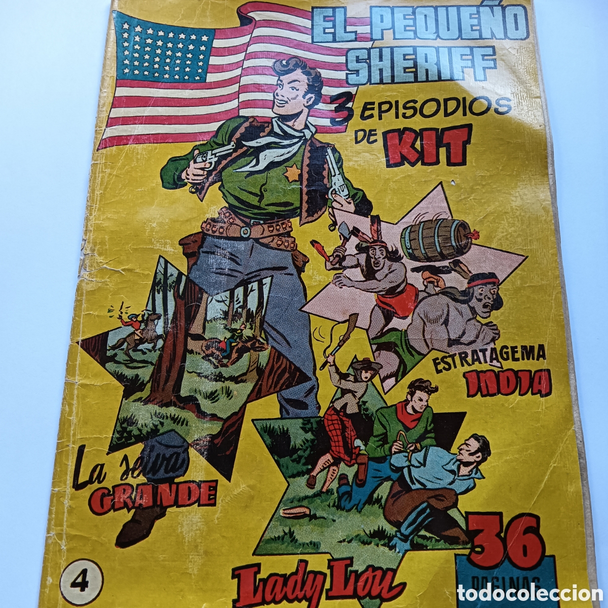 Tebeos: EL PEQUE&Ntilde;O SHERIFF N&Uacute;M 4 ORIGINAL HISPANO AM&Eacute;RICANA
