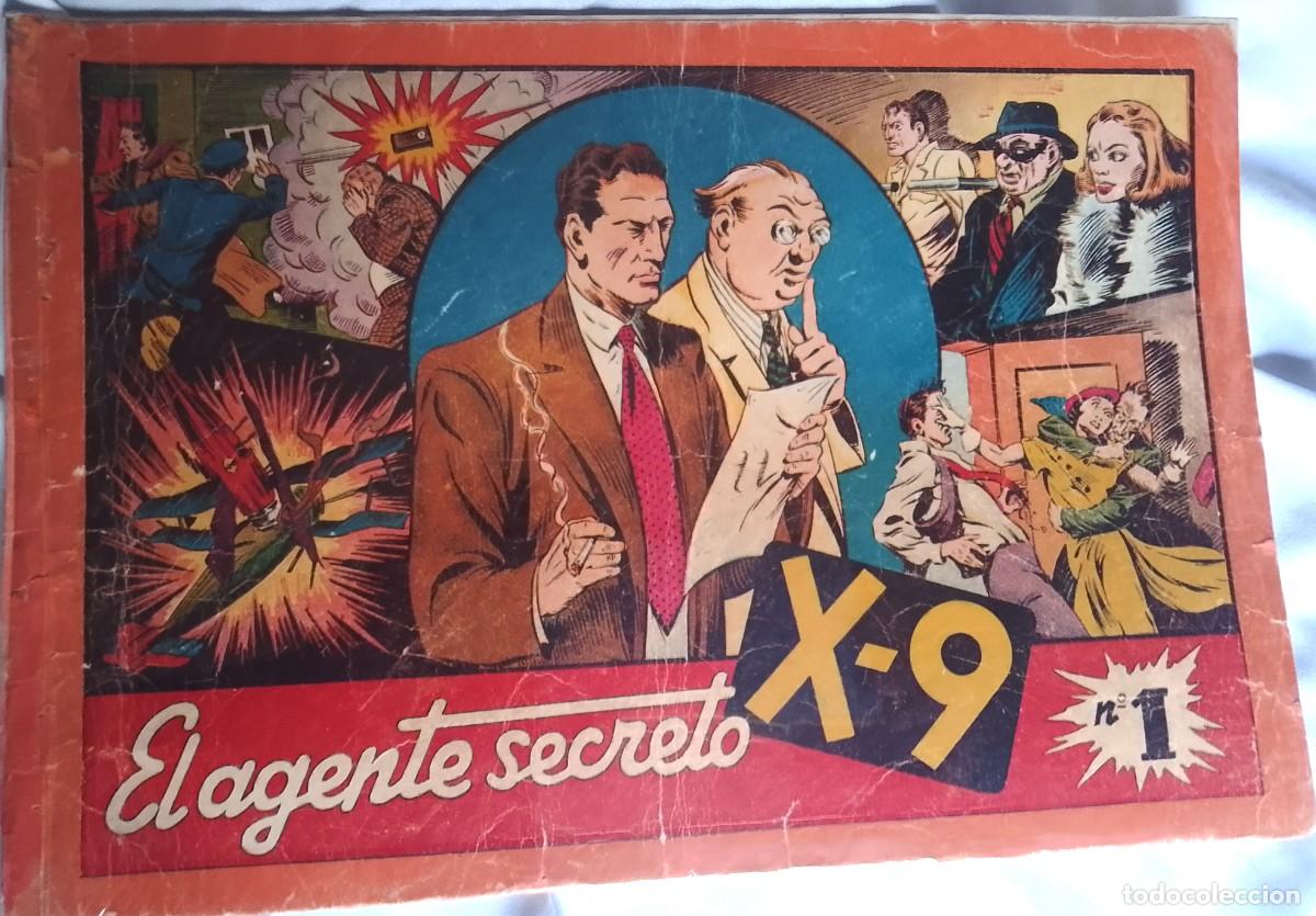 Tebeos: X 9 AGENTE SECRETO N&ordm; 1 ALBUM ROJO UNICO 1944 ORIGINAL-LEER DESCRIPCION VER FOTOS