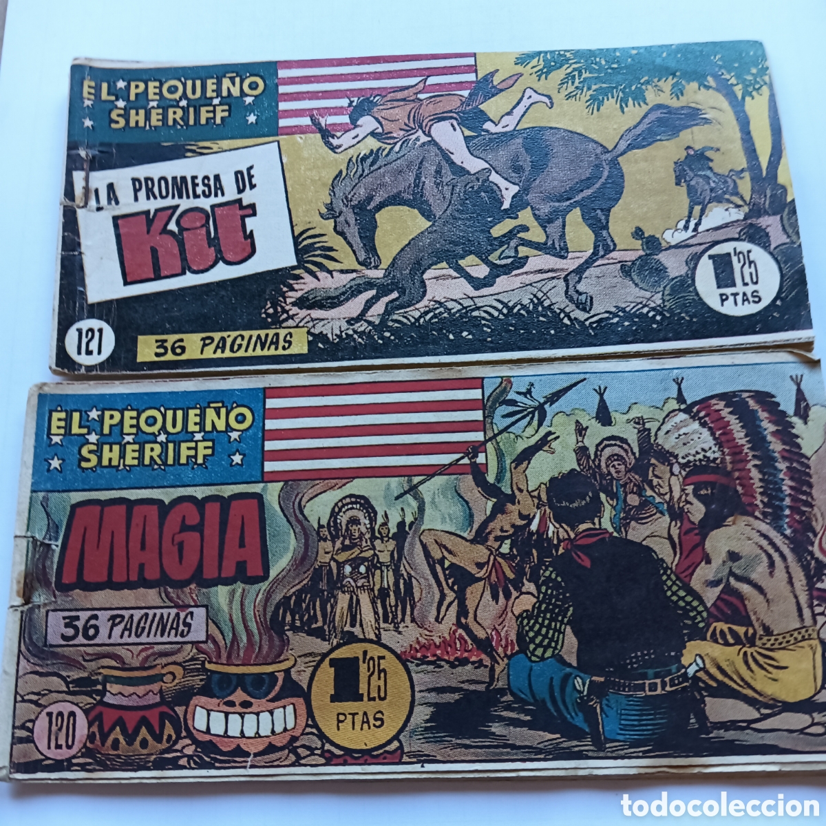 Tebeos: EL PEQUE&Ntilde;O SHERIFF N&Uacute;M 120-121 ORIGINAL HISPANO AM&Eacute;RICANA