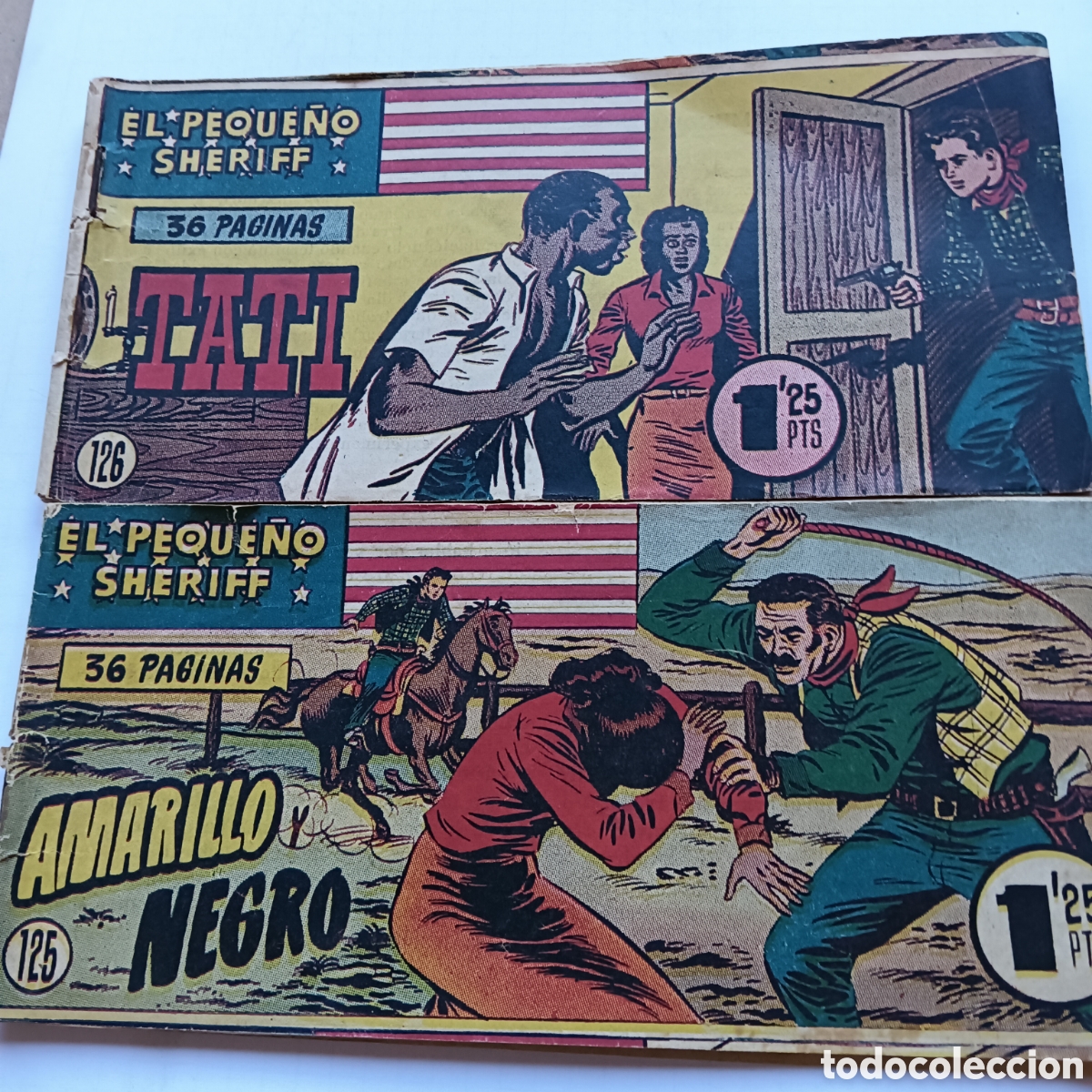 Tebeos: El peque&ntilde;o sheriff n&uacute;m 125-126 originales hispano Am&eacute;ricana