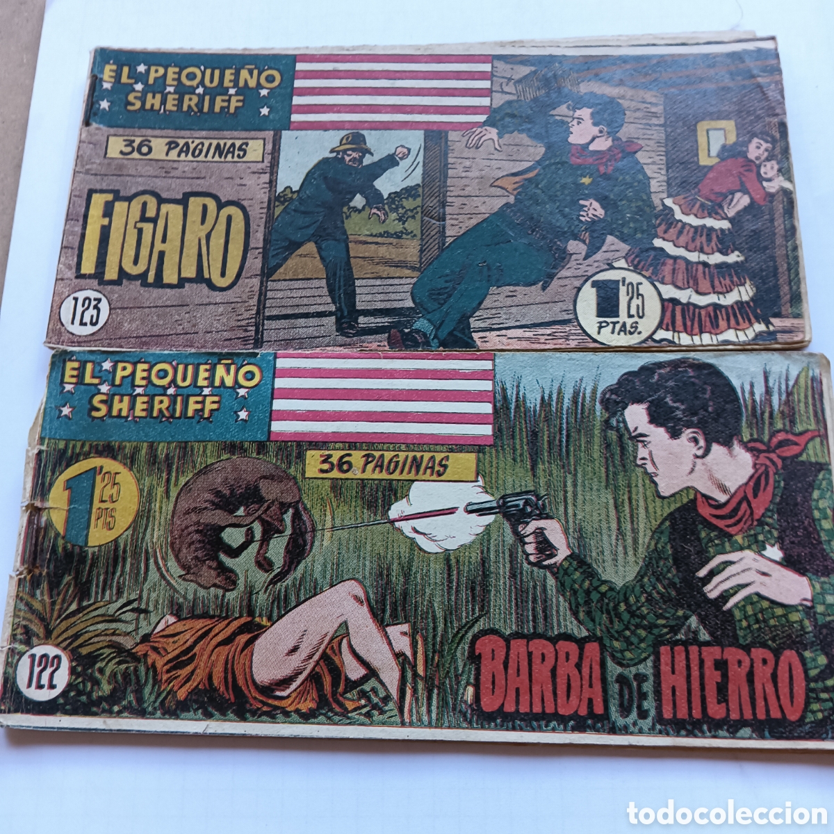 Tebeos: EL PEQUE&Ntilde;O SHERIFF N&Uacute;M 122-123 ORIGINAL HISPANO AM&Eacute;RICANA