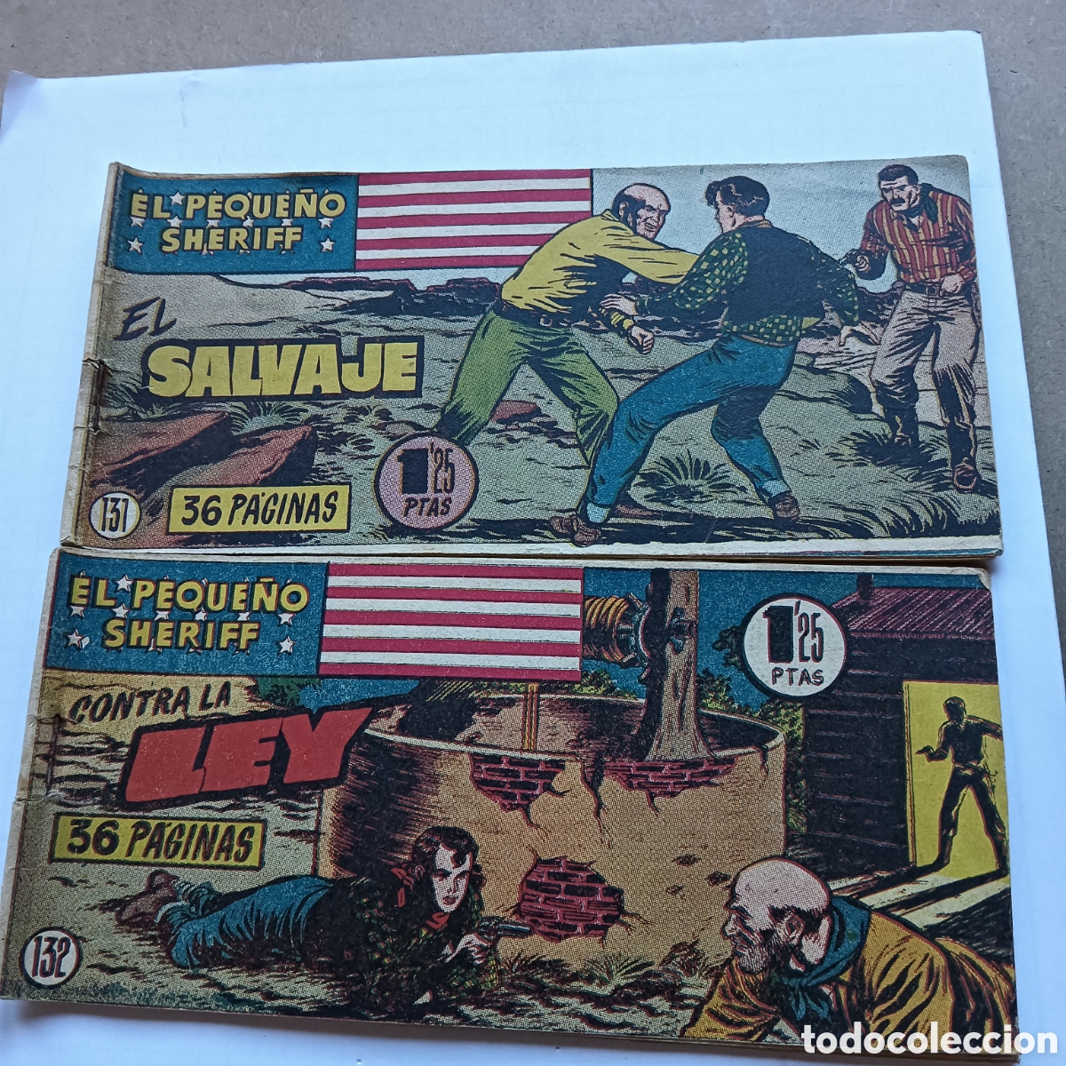 Tebeos: EL PEQUE&Ntilde;O SHERIFF N&Uacute;M 131-132 ORIGINAL HISPANO AM&Eacute;RICANA