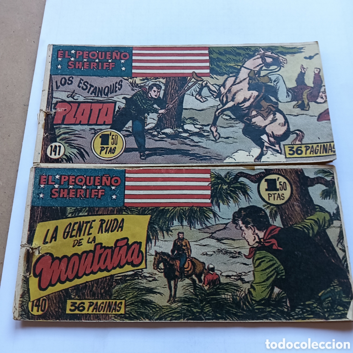 Tebeos: EL PEQUE&Ntilde;O SHERIFF N&Uacute;M 140-141 ORIGINAL HISPANO AM&Eacute;RICANA