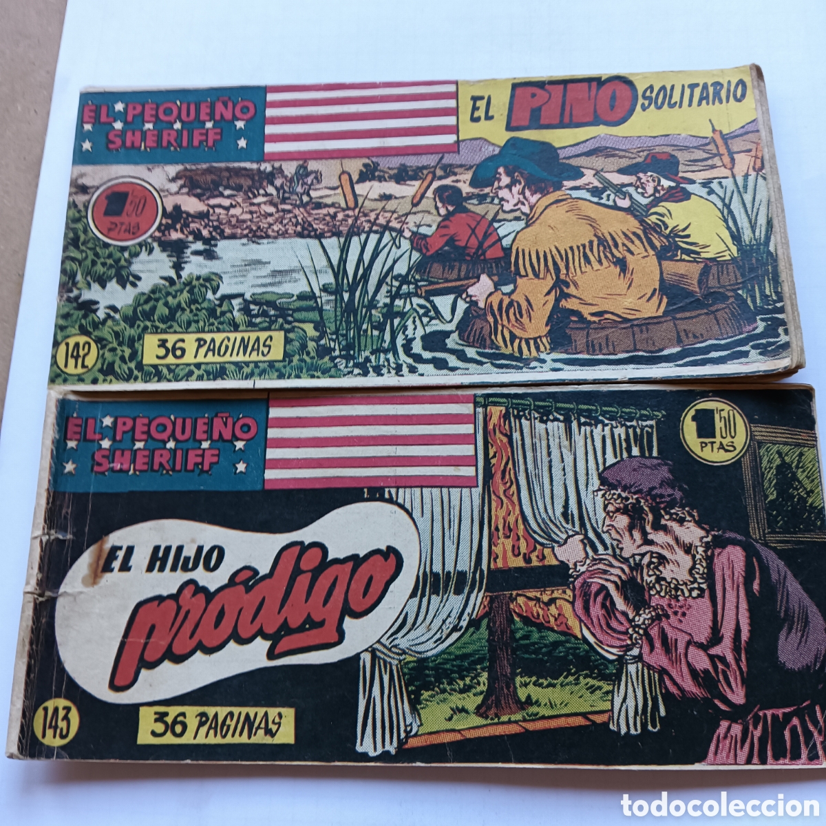 Tebeos: EL PEQUE&Ntilde;O SHERIFF N&Uacute;M 142-143 ORIGINAL HISPANO AM&Eacute;RICANA