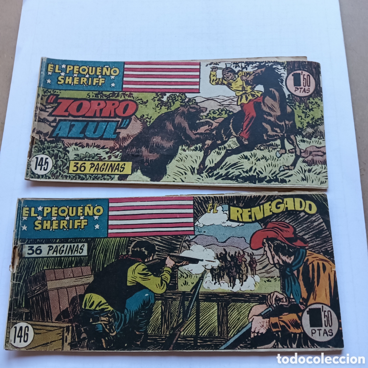 Tebeos: EL PEQUE&Ntilde;O SHERIFF N&Uacute;M 145-146 ORIGINAL HISPANO AM&Eacute;RICANA