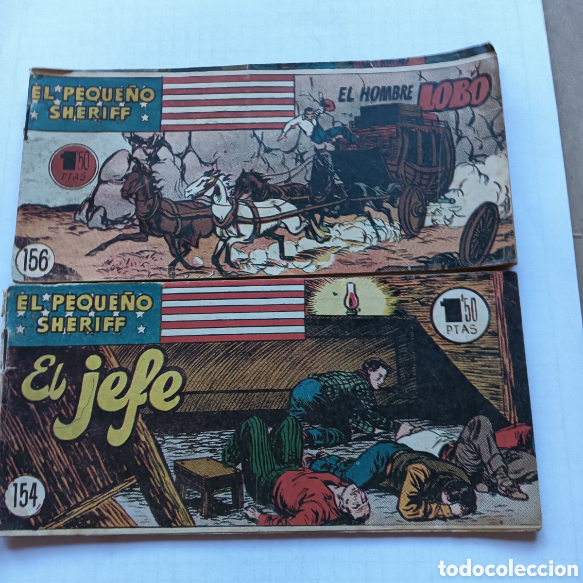 Tebeos: EL PEQUE&Ntilde;O SHERIFF N&Uacute;M 154-156 ORIGINAL HISPANO AM&Eacute;RICANA