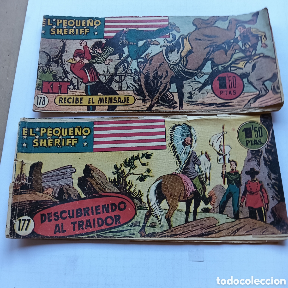 Tebeos: EL PEQUE&Ntilde;O SHERIFF N&Uacute;M 178-177 ORIGINALES HISPANO AM&Eacute;RICANA