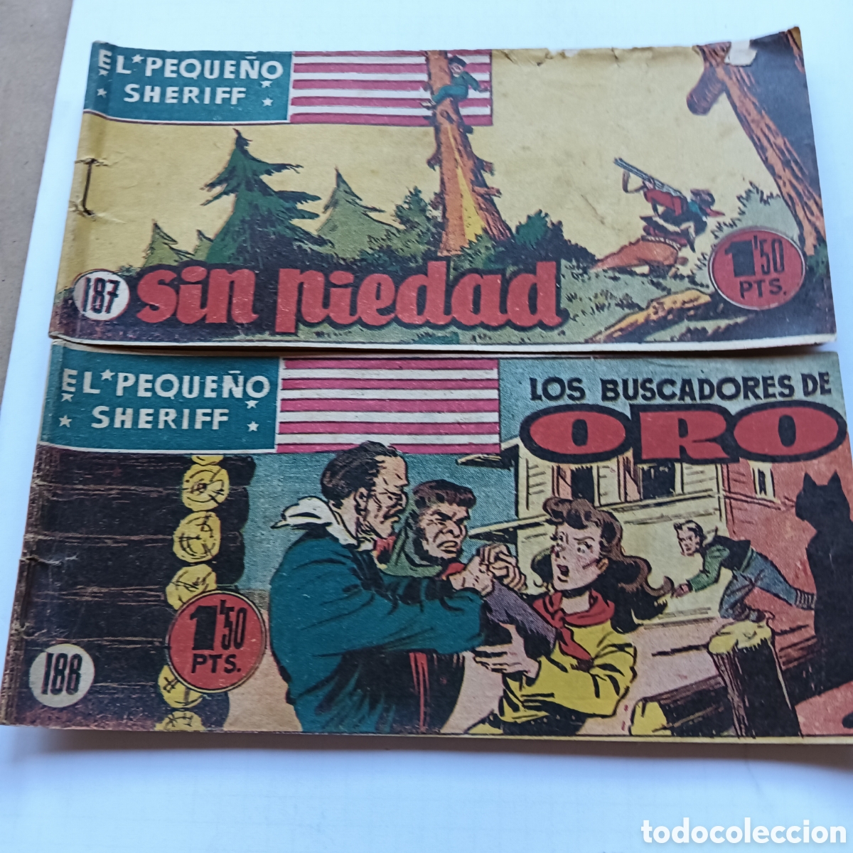 Tebeos: EL PEQUE&Ntilde;O SHERIFF N&Uacute;M,187-188 ORIGINALES HISPANO AM&Eacute;RICANA