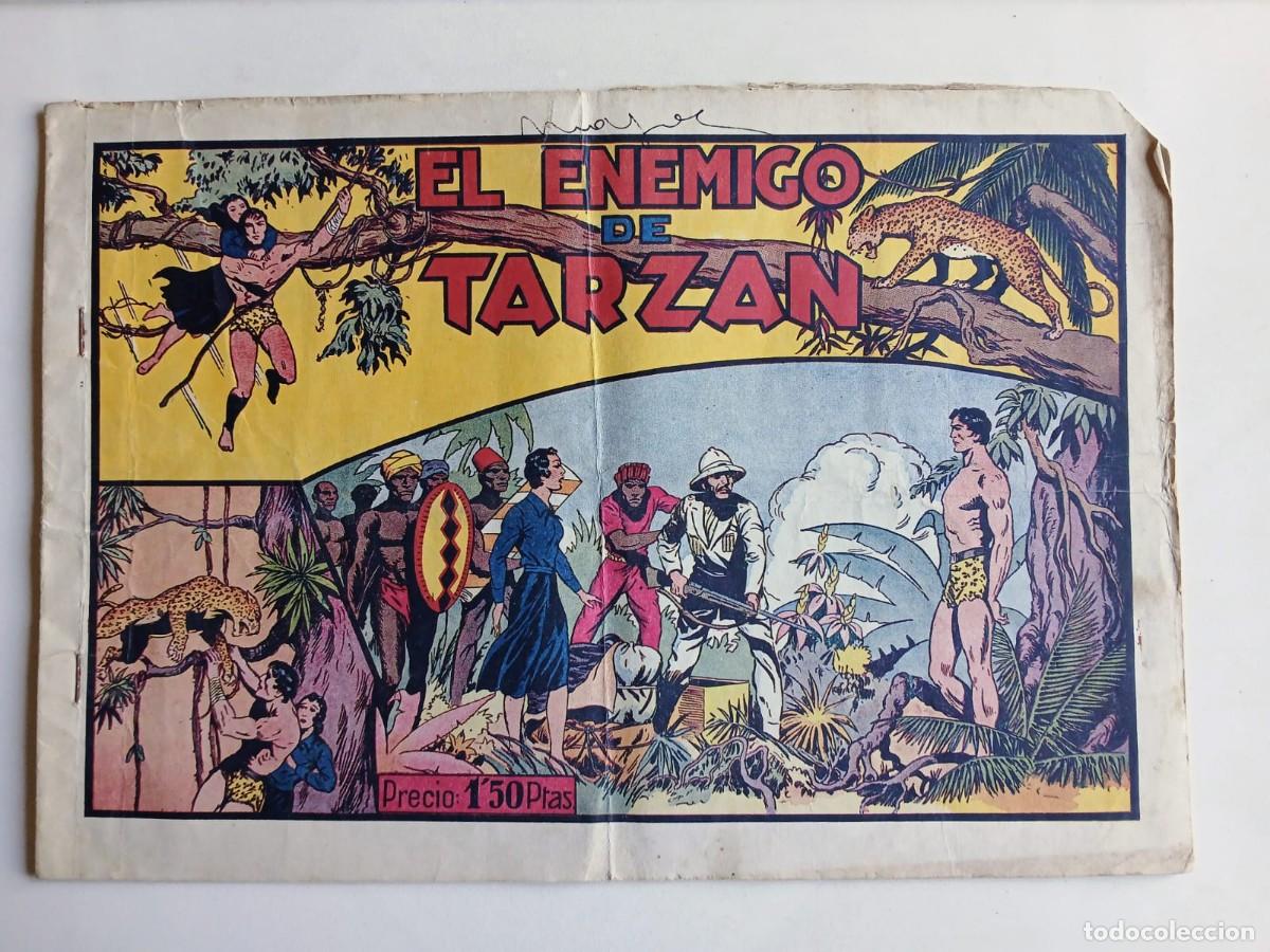 Tebeos: Tebeo Original Tarz&aacute;n N&ordm; 14 - El Enemigo de Tarzan (1942, Hispano Americana) - Hal Foster