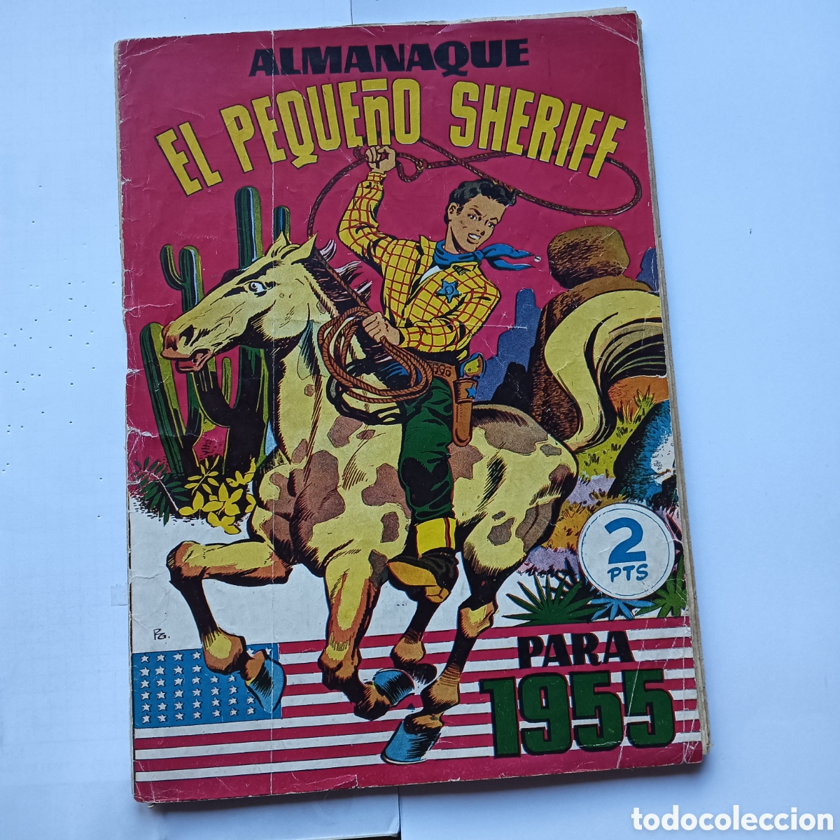 Tebeos: EL PEQUE&Ntilde;O SHERIFF ALMANAQUE 1955 HISPANO AM&Eacute;RICANA ORIGINAL