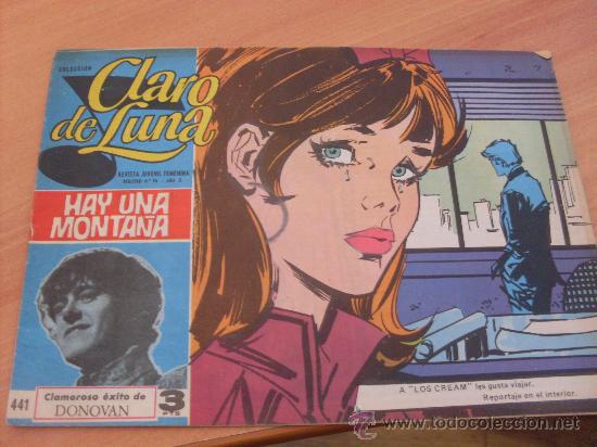 Tebeos: CLARO DE LUNA N&ordm; 441 CANCION DONOVAN CONTRAPORTADA LOS CREAM ( COIB79 )