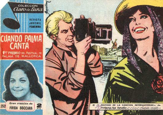 Livros de Banda Desenhada: CLARO DE LUNA - N&ordm; 252 - CUANDO PALMA CANTA - IBERO MUNDIAL - ORIGINAL - A&Ntilde;O 1959.
