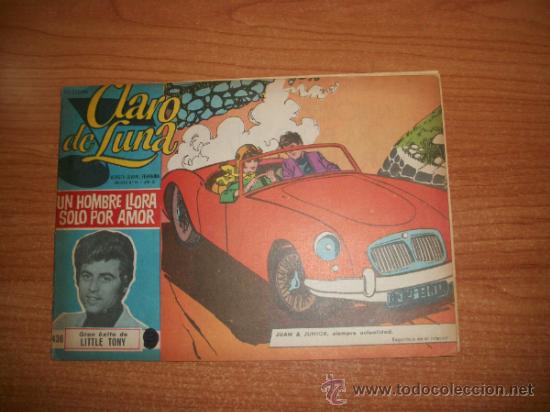 Tebeos: CLARO DE LUNA N&ordm; 436 IBERO MUNDIAL ORIGINAL CON LITTLE TONY