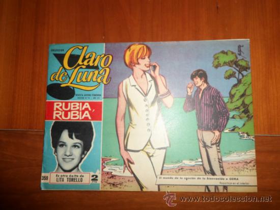 BDs: CLARO DE LUNA N&ordm; 359 IBERO MUNDIAL ORIGINAL CON LITA TORELLO