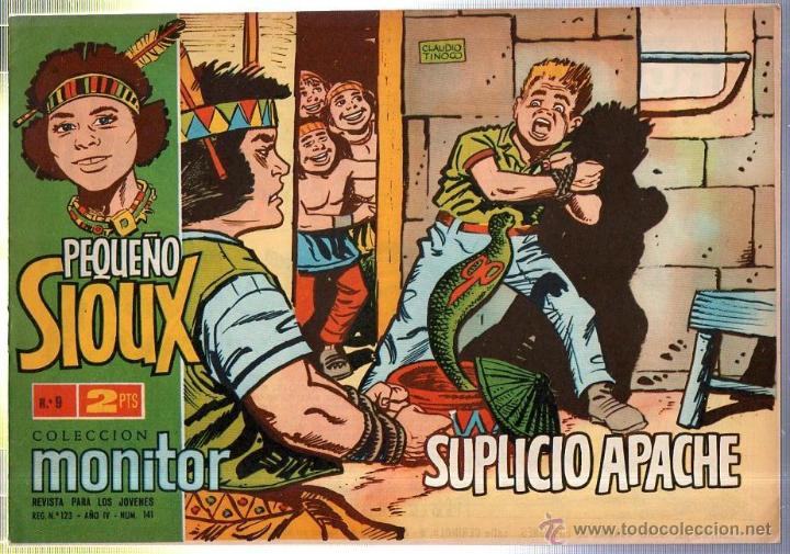 Tebeos: PEQUE&Ntilde;O SIOUX N&ordm; 123- A&Ntilde;O IV. N&ordm; 141. COL. MONITOR. EDITADO POR IBERO MUNDIAL DE EDICIONES. 1962
