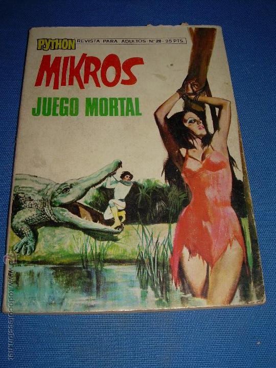 Tebeos: MIKROS N&ordm; 28 - JUEGO MORTAL - PYTHON - Foto 1