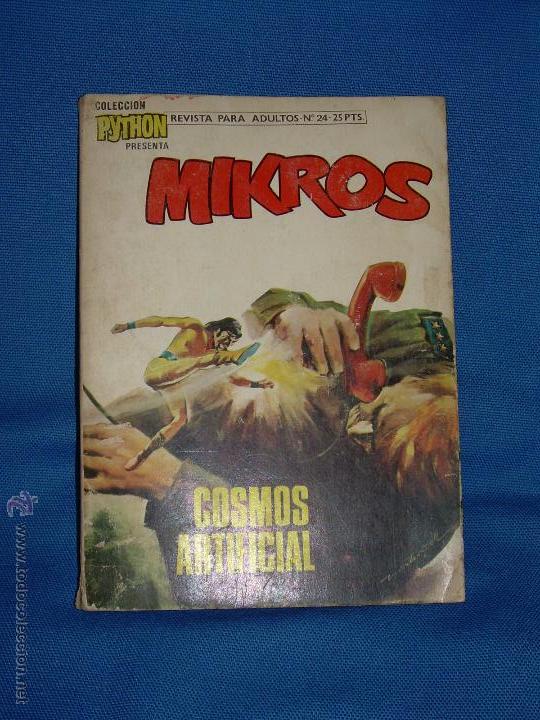 Tebeos: COLECCION PYTHON - MIKROS N&ordm; 24 - COSMOS ARTIFICIAL - Foto 1