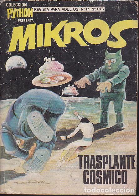 Tebeos: COMIC COLECCION PYTHON PRESENTA MIKROS N&ordm; 17 IBEROMUNDIAL DE EDICIONES - Foto 1