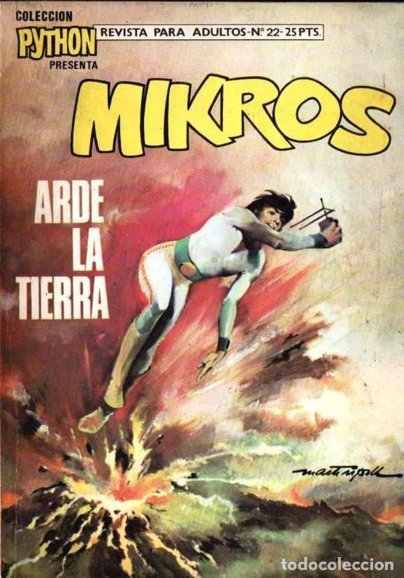 Tebeos: PYTHON N&ordm; 22 - MIKROS ARDE LA TIERRA (1971) - Foto 1