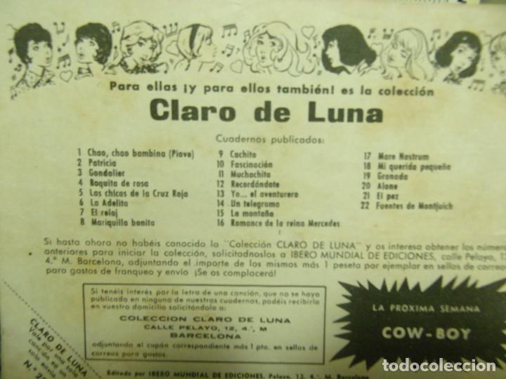 Tebeos: CLARO DE LUNA N&uacute;m. 23- C&Aacute;RCEL DE ORO - Foto 2