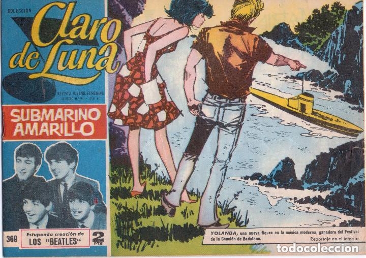 BDs: CLARO DE LUNA-IMDE- N&ordm; 369 -LOS BEATLES-SUBMARINO AMARILLO-1966-BUENO-&Uacute;NICO EN TC-LEA-3413