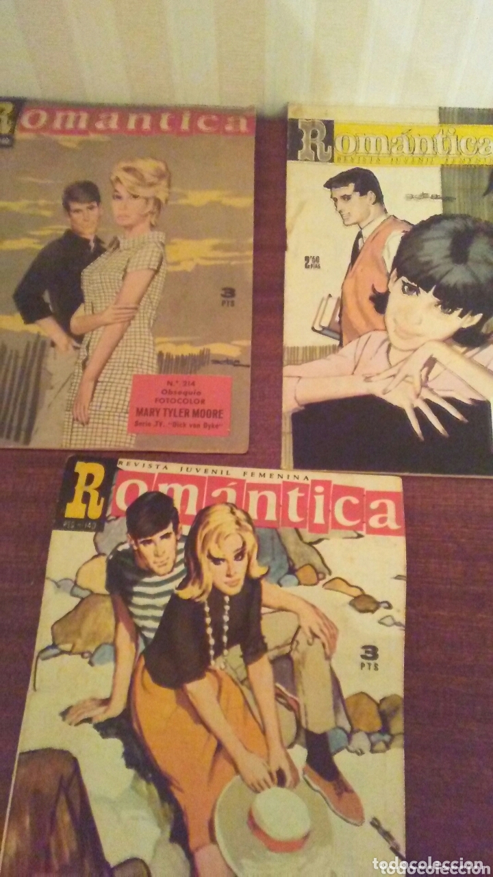 Tebeos: Lote de 3 ejemplares de revista juvenil Romantica ,a&ntilde;os 60