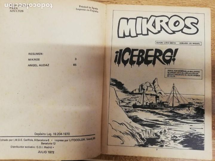 Tebeos: Mikros. &iexcl;Iceberg! Colecci&oacute;n Python - Foto 2