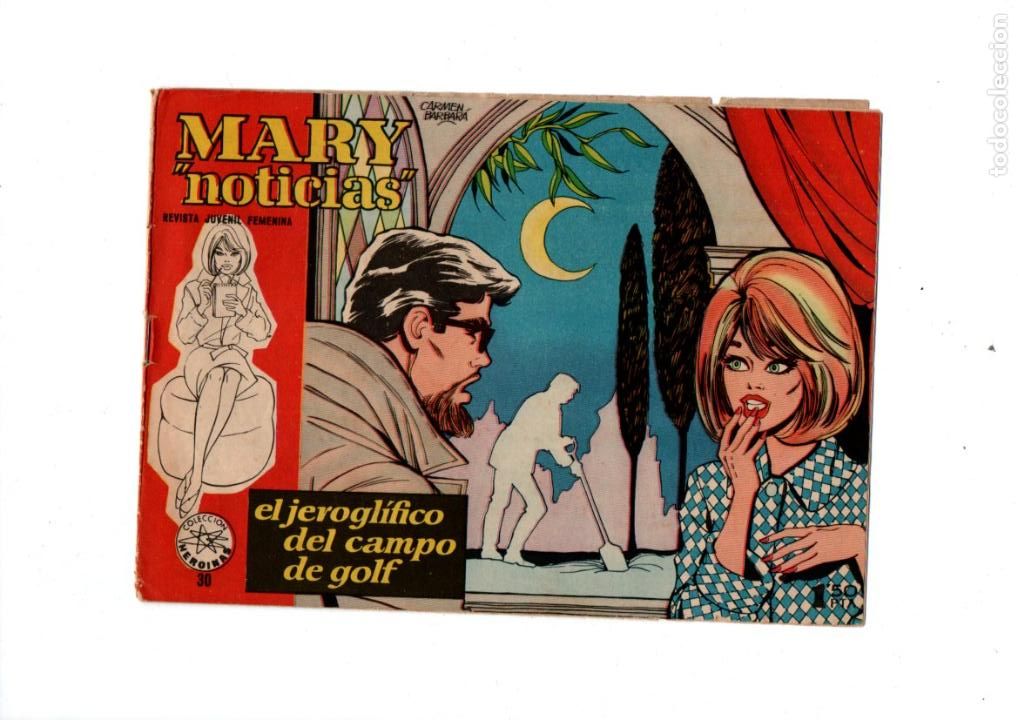 Livros de Banda Desenhada: MARY NOTICIAS. EL JEROGLIFICO DEL CAMPO DE GOLF. COLECCION HEROINAS N&ordm; 30. IBERO MUNDIAL 1962