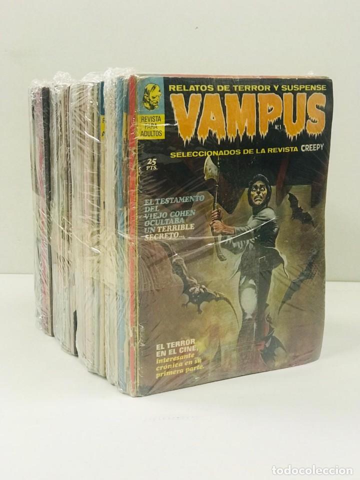 Tebeos: VAMPUS (IBERO MUNDIAL / GARBO 1971) COLECCI&Oacute;N COMPLETA 77 N&Uacute;MEROS + 4 EXTRAS