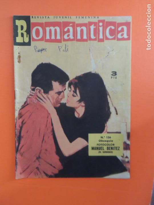 Tebeos: ROM&Aacute;NTICA N&ordm; 136 REVISTA JUVENIL FEMENINA - EDICIONES IBERO MUNDIAL 1961