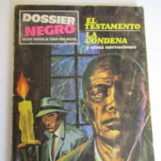 Tebeos: DOSSIER NEGRO (1968, IMDE / DELTA / ZINCO) 10 · 1968 · EL TESTAMENTO / LA CONDENA. Lote 276216338