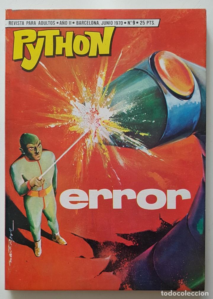 Tebeos: COMIC PYTHON N&ordm; 9 - ERROR - IBERO MUNDIAL DE EDICIONES - 1970 - EXCELENTE - Foto 1