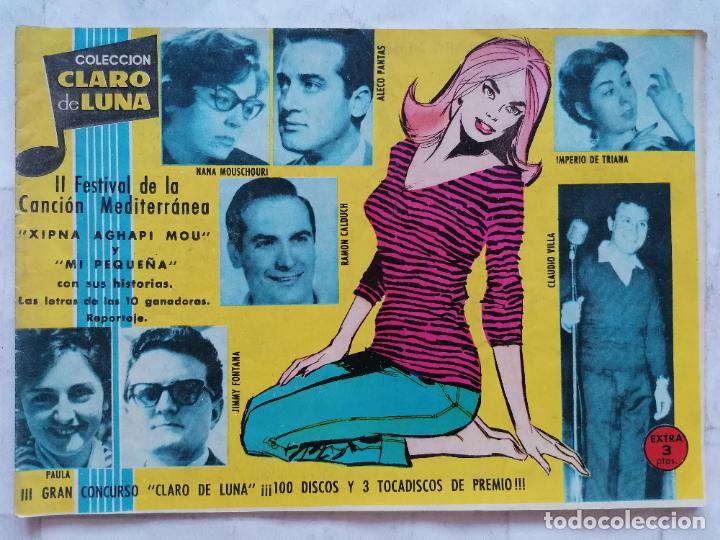 Livros de Banda Desenhada: COLECCION CLARO DE LUNA, II FESTIVAL DE LA CANCION MEDITERRANEA, A&Ntilde;O 1959, EDITORIAL IBERO MUNDIAL