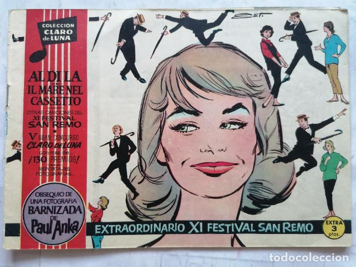 Livros de Banda Desenhada: COLECCION CLARO DE LUNA, EXTRAORDINARIO XI FESTIVAL DE SAN REMO, A&Ntilde;O 1959, EDITORIAL IBERO MUNDIAL