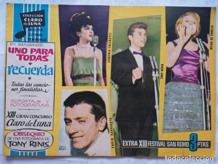 Livros de Banda Desenhada: COLECCION CLARO DE LUNA, EXTRA XIII FESTIVAL DE SAN REMO, A&Ntilde;O 1959, EDITORIAL IBERO MUNDIAL