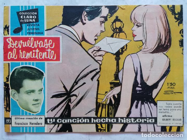 Livros de Banda Desenhada: COLECCION CLARO DE LUNA, N&ordm; 193, A&Ntilde;O 1959, EDITORIAL IBERO MUNDIAL