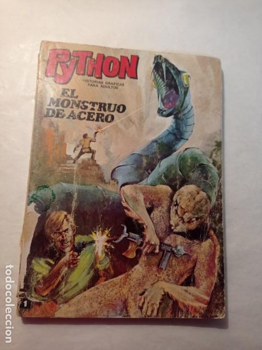 Tebeos: COMIC TACO PYTHON N&ordm; 1 EL MONSTRUO DE ACERO IBERO MUNDIAL EDICIONES 1969 - Foto 1