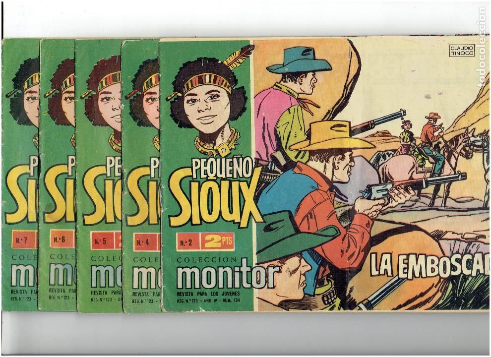 Tebeos: Archivo * PEQUE&Ntilde;O SIOUX * IBERO MUNDIAL 1962 * LOTE N&ordm; 2, 3, 4, 5, 6, 7, 9, 10, 18, ORIGINAL *